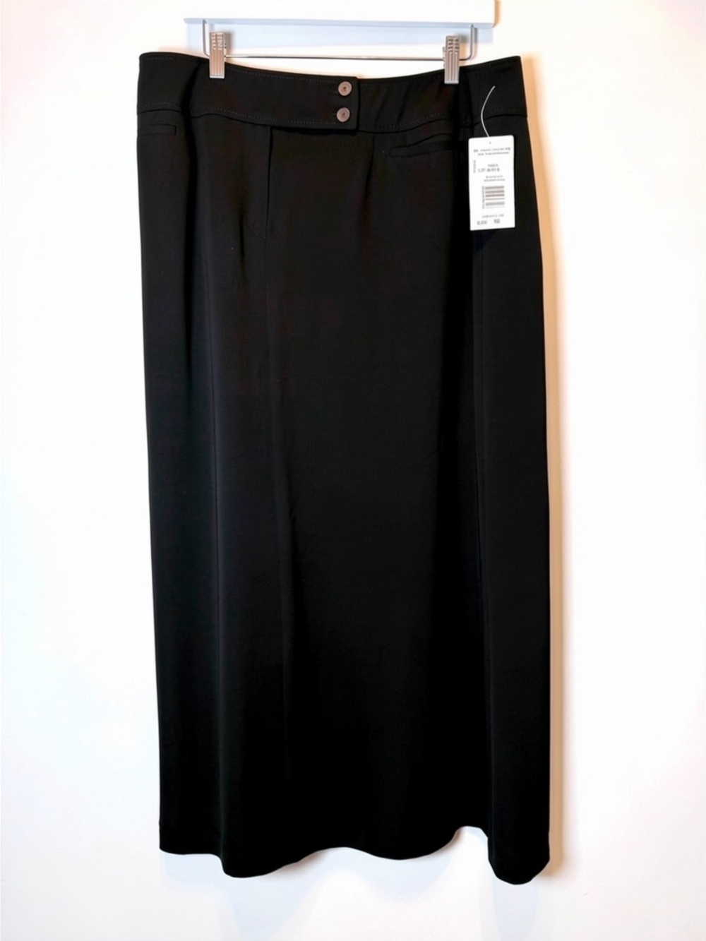 Harve Bernard Split Lined Black Skirt Size 18